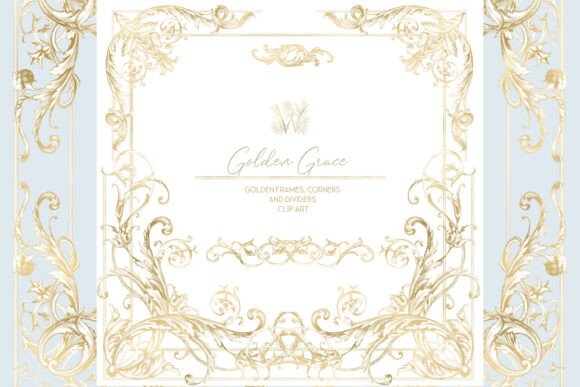 Download Gold Ornate Victorian Frame Clipart - Frame Collection
