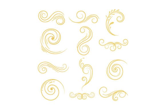 Download Elegant Decorative Swirls and Flourishes - Elegant Collection