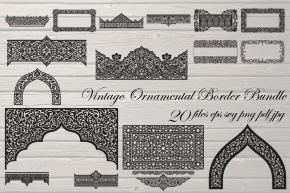 Download Vintage Ornamental Border &amp; Islamic - Vintage Collection