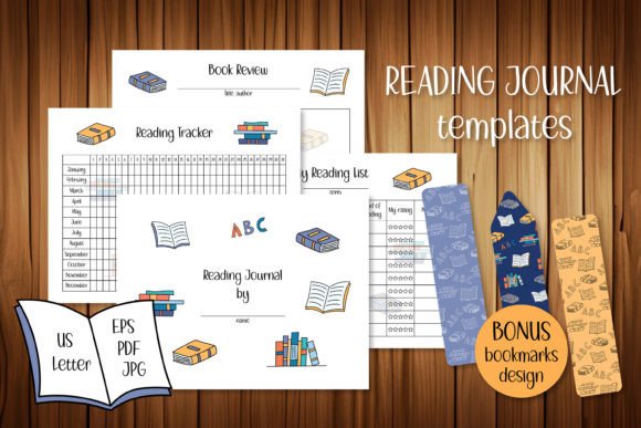 Download Reading Journal Print Templates - Print template Collection