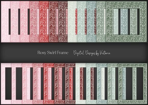 Download Rosy Swirl Frame - Frame Collection