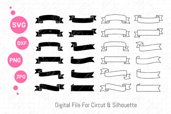 Download Ribbon Banner Frame Template SVG - Frame Collection