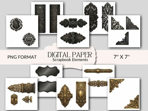 Download Vintage Junk Journal Book Ornate Clipart - Vintage Collection